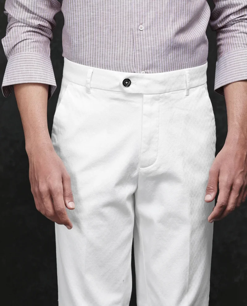 Rare Rabbit Men's Jacquard Casual Trousers
