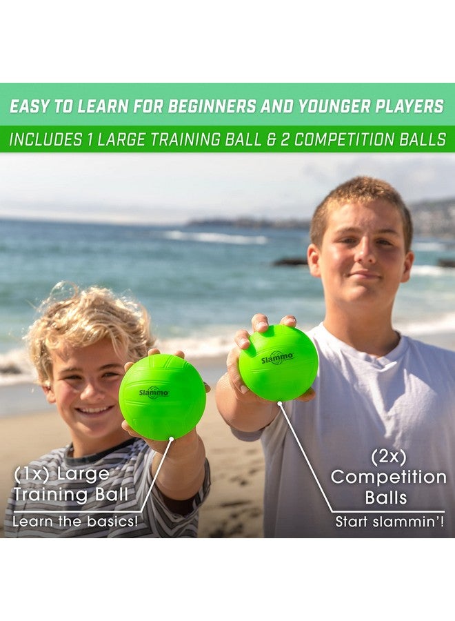GoSports Slammo Game Set (Includes 3 Balls Carrying Case And Rules) Outdoor Lawn Beach & Tailgating Roundnet Game For Kids Teens & Adults  - Image 5