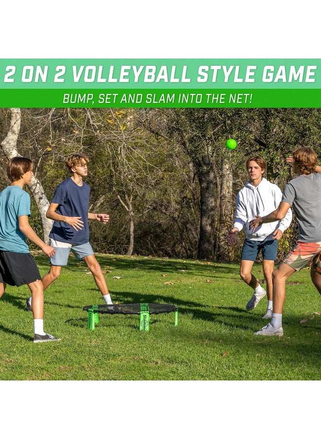 GoSports Slammo Game Set (Includes 3 Balls Carrying Case And Rules) Outdoor Lawn Beach & Tailgating Roundnet Game For Kids Teens & Adults  - Image 3