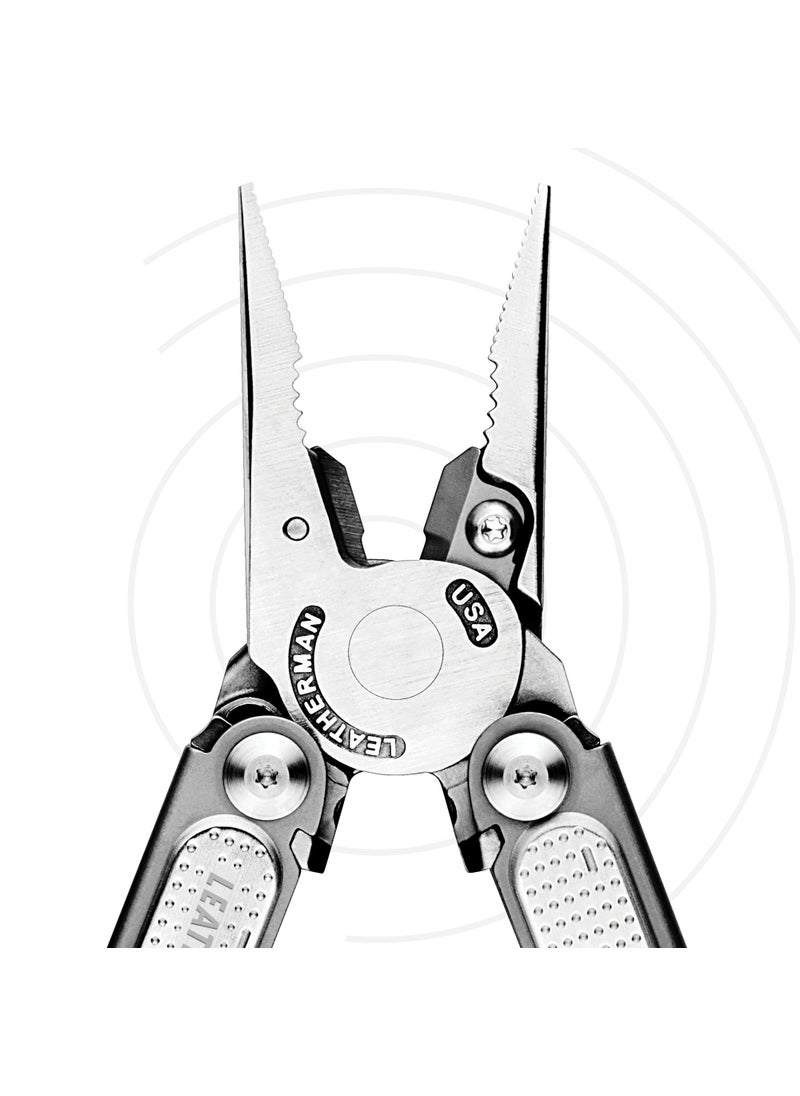 LEATHERMAN, FREE P2 Multitool with Magnetic Locking, One Size Hand Accessible Tools, Made in the USA, with Premium Nylon Sheath