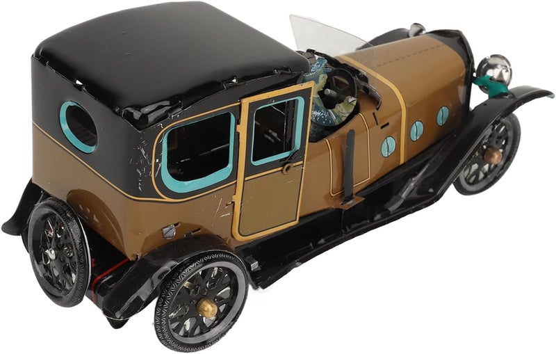 Clockwork Vintage Car Model Handcrafted Collectible Vehicle with Handcrafted Tinplate Design for Home Decor and Collector Gifts - Image 4