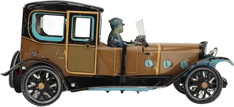 Clockwork Vintage Car Model Handcrafted Collectible Vehicle with Handcrafted Tinplate Design for Home Decor and Collector Gifts - Image 5