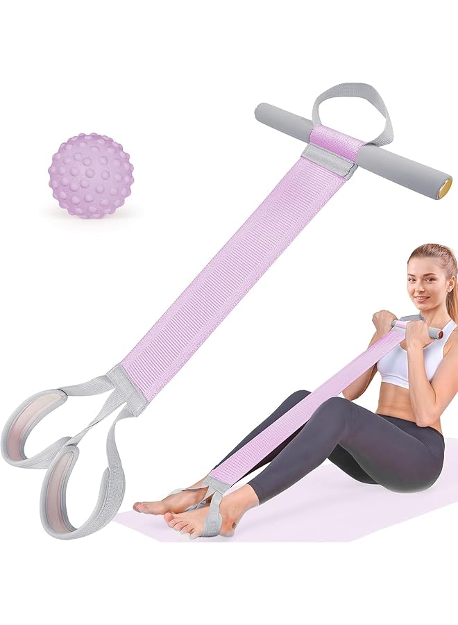 Resistance Band with Handles, 120lb High Resistance Full-Body Exercise Band, Non-Slip Elastic Bands for Strength Muscle Training, Durable Fabric Stretch Band Workout Equipment