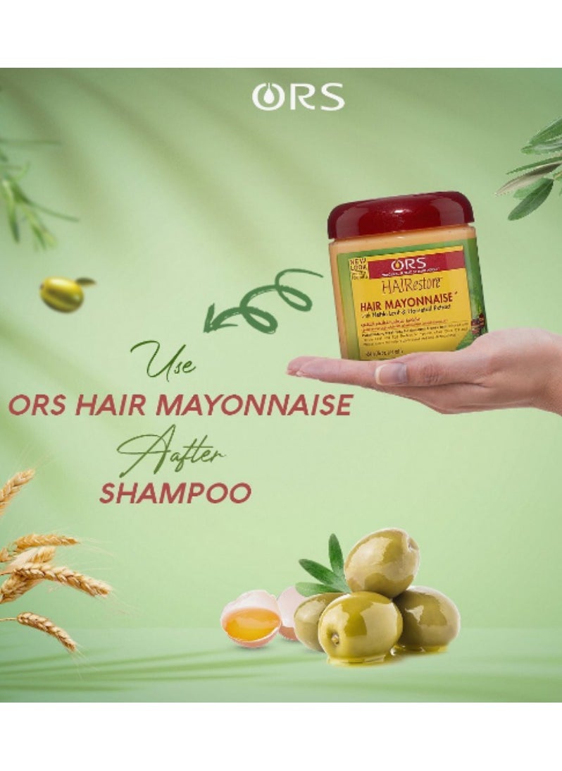 ORS ORS Hair Restore Hair Mayonnaise With Nettle Leaf & Egg Protein 454G  - Image 5