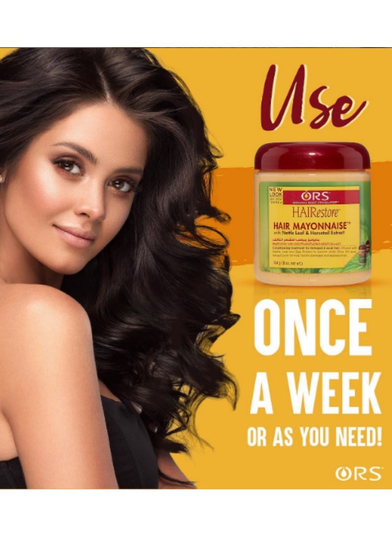 ORS ORS Hair Restore Hair Mayonnaise With Nettle Leaf & Egg Protein 454G  - Image 2