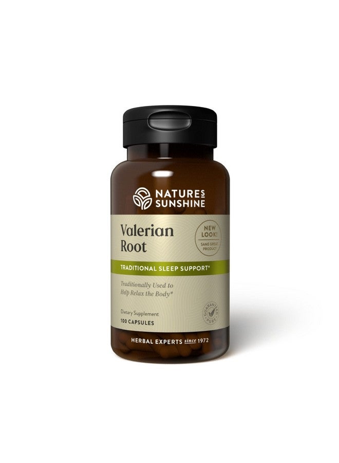 Nature's Sunshine Valerian Root, 100 Capsules | Herbal Supplement Promotes Relaxation, Supports Sleep, and Delivers Natural Nervous System Support - Image 1