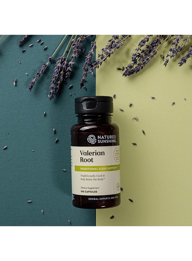 Nature's Sunshine Valerian Root, 100 Capsules | Herbal Supplement Promotes Relaxation, Supports Sleep, and Delivers Natural Nervous System Support - Image 2