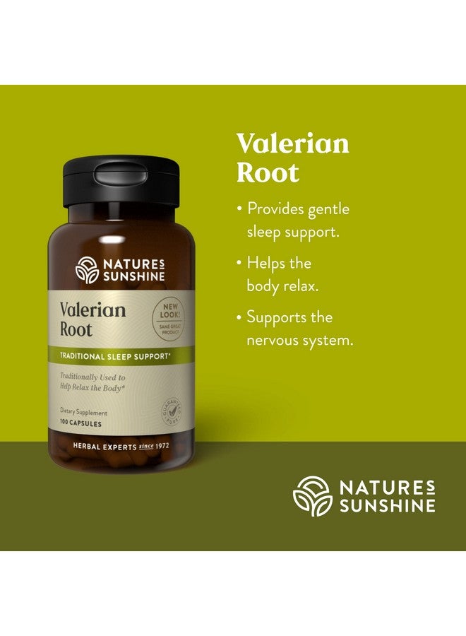 Nature's Sunshine Valerian Root, 100 Capsules | Herbal Supplement Promotes Relaxation, Supports Sleep, and Delivers Natural Nervous System Support - Image 3