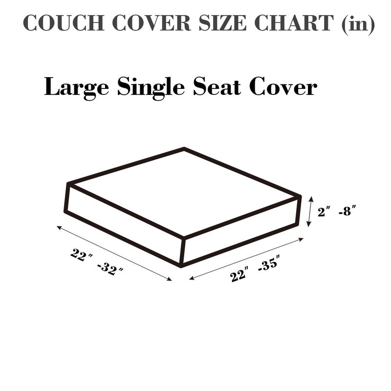 Disayu Sofa Covers Couch Covers for Sofa Pet Friendly Couch Cushion Covers Universal Sofa Covers Washable Stretch Slipcovers for Sectional Sofa (Texture Light Coffee,Large Single Seat Cover) - Image 2