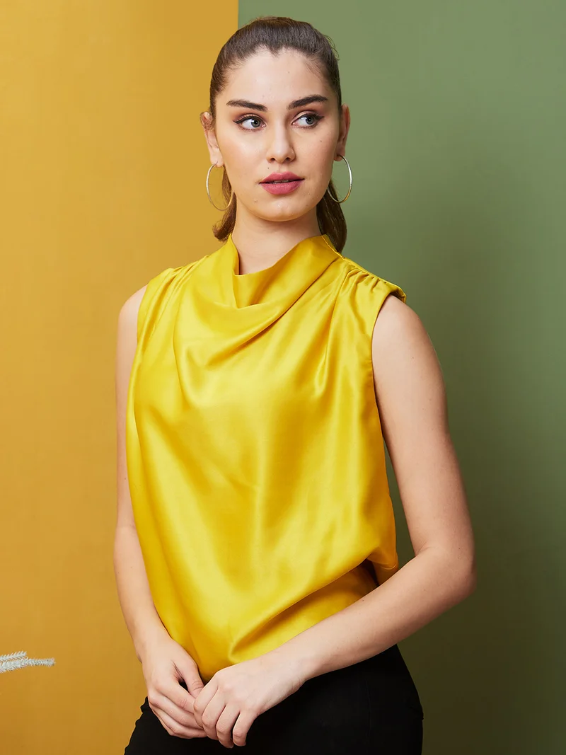 globus Women Gathered Party Top