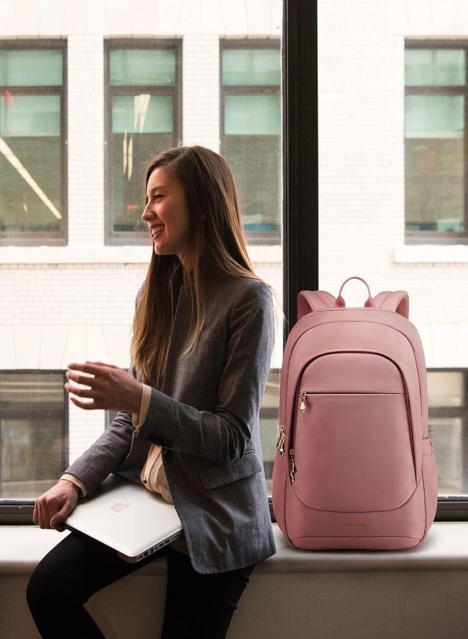 LIGHT FLIGHT Laptop Backpack Laptop Backpack for Women Travel Laptop Bag School College Large, 07-dull Pink, 15.6 Inch, Travel Laptop Backpack - Image 2