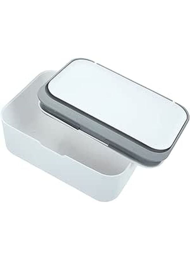 Large Capacity Tissue Box Holder With Lid Dustproof Desktop Organizer For Wet Wipes - Image 1