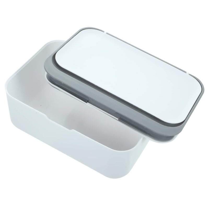 Large Capacity Tissue Box Holder With Lid Dustproof Desktop Organizer For Wet Wipes - Image 2