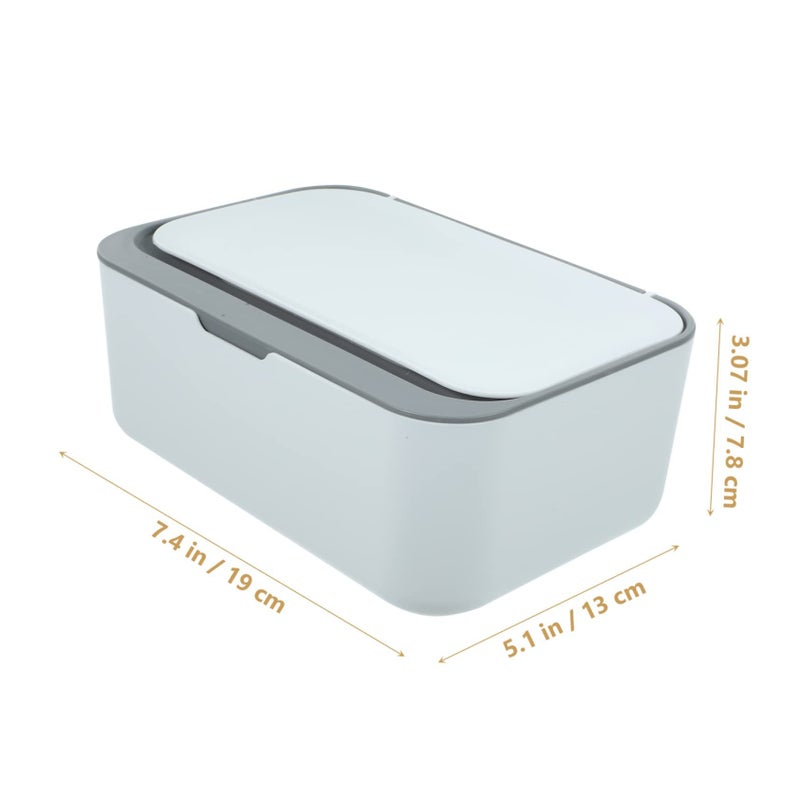 Large Capacity Tissue Box Holder With Lid Dustproof Desktop Organizer For Wet Wipes - Image 3