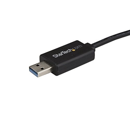 StarTech.com USB C to USB Data Transfer Cable, Mac/Windows, USB 3.0, Windows Easy Transfer Cable, Mac Data Transfer, 2m (6ft) (USBC3LINK) - Image 2