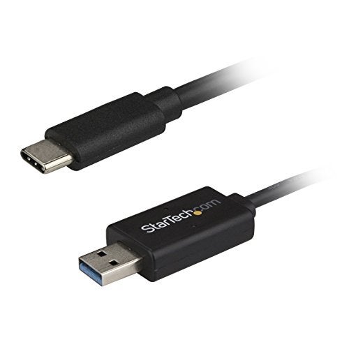 StarTech.com USB C to USB Data Transfer Cable, Mac/Windows, USB 3.0, Windows Easy Transfer Cable, Mac Data Transfer, 2m (6ft) (USBC3LINK) - Image 1