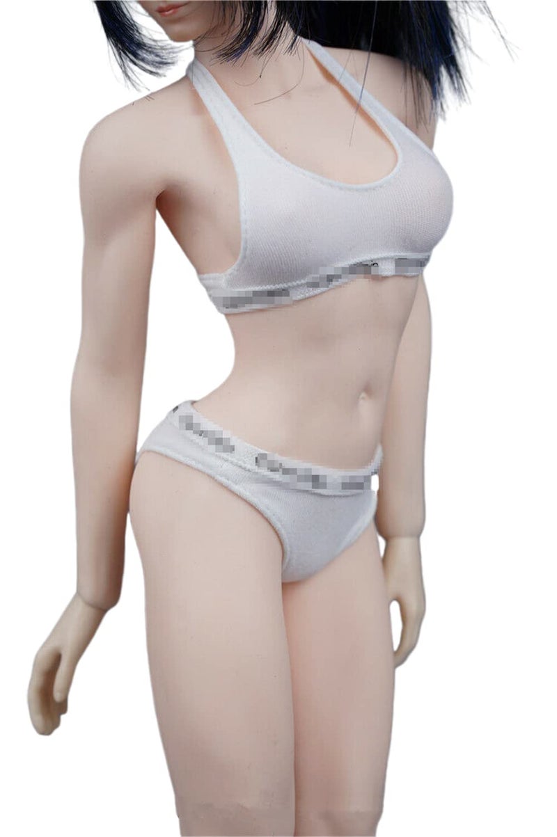 Fremego 16 Scale Female ClothesFemale White Bras Underwear Clothing for 12inch PH TBL JO Seamless Action Figure Body A - Image 2