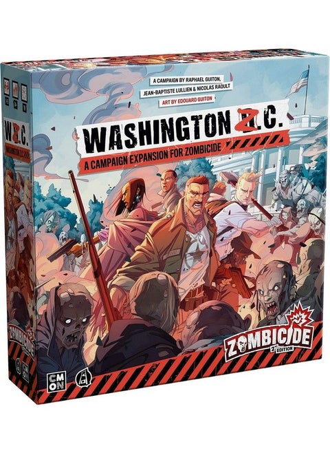 Zombicide 2Nd Edition Washington Z.C. Board Game Expansion ; Strategy Board Game ; Cooperative Game For Teens & Adults ; Zombie Game ; Ages 14+ ; 1 6 Players ; Avg. Playtime 1 Hour ; Made By Cmon