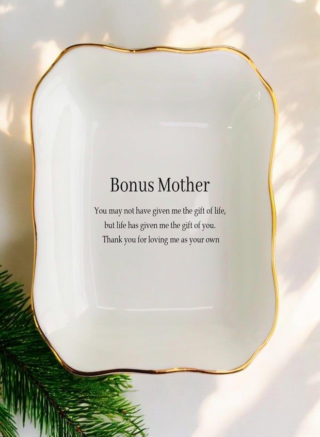 BAT TRANG Ceramic Bonus Mom Jewelry Dish, Mother in Law Gift from Daughter in Law, Wedding Gift for Mother of The Groom, Gift from Bride, Birthday Gifts for Godmother - Image 4