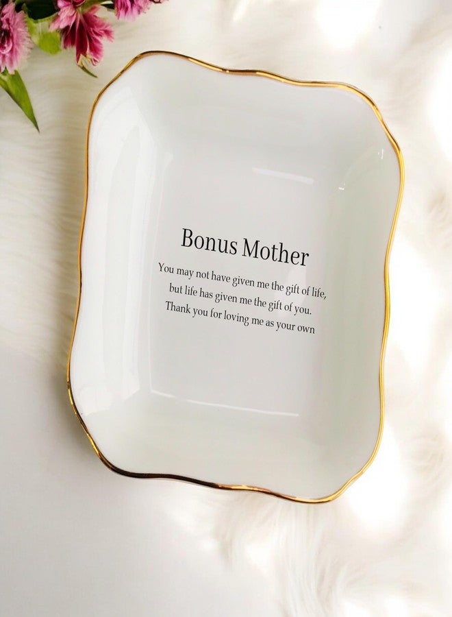 BAT TRANG Ceramic Bonus Mom Jewelry Dish, Mother in Law Gift from Daughter in Law, Wedding Gift for Mother of The Groom, Gift from Bride, Birthday Gifts for Godmother - Image 5