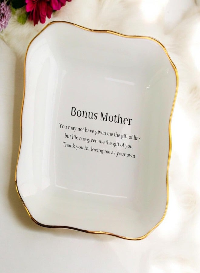 BAT TRANG Ceramic Bonus Mom Jewelry Dish, Mother in Law Gift from Daughter in Law, Wedding Gift for Mother of The Groom, Gift from Bride, Birthday Gifts for Godmother - Image 3