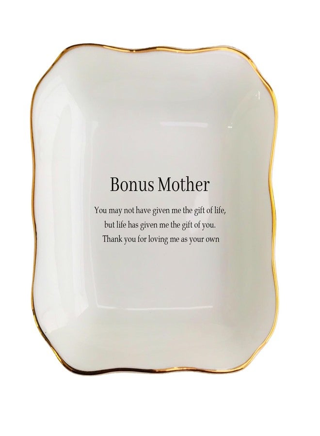 BAT TRANG Ceramic Bonus Mom Jewelry Dish, Mother in Law Gift from Daughter in Law, Wedding Gift for Mother of The Groom, Gift from Bride, Birthday Gifts for Godmother - Image 1