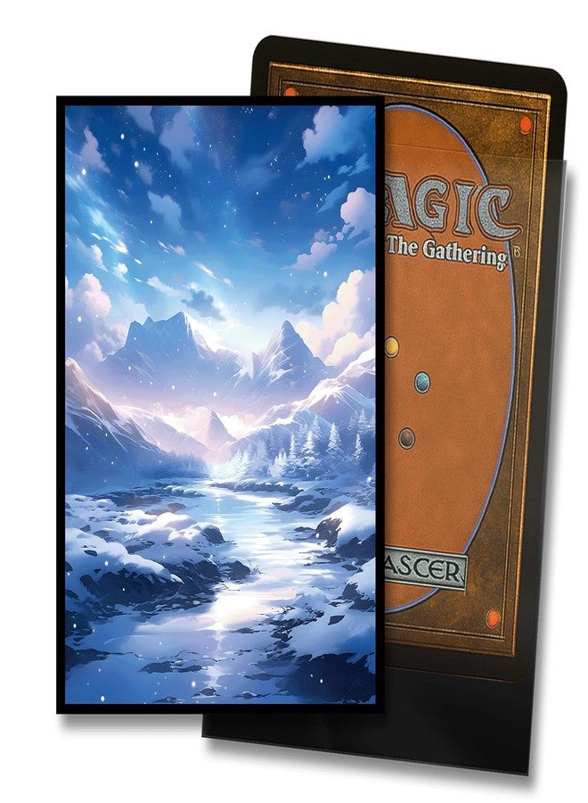 Kiiransr MTG Card Sleeves - Tundra(White Blue) - Fantasy Dual Lands Series - Ultra Clear Front & Matte Finish Back, 100 Count Standard Size TCG Art Sleeves for Magic The Gathering - Image 2