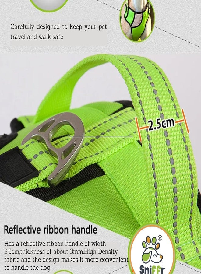Reflective Dog Harness | Soft Breathable| Padded Handle| Adjustable Straps & Double Lock Buckle| No-Choke Design (Medium) - Image 3