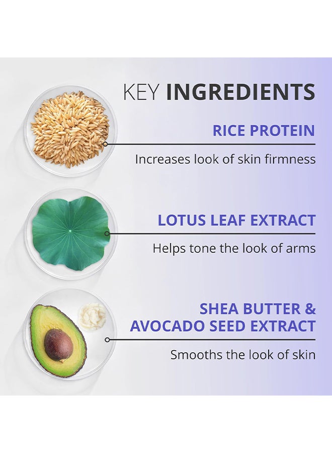 جو بيور قشطة ذراع نقية منحوتة ونغوة، قشطة ثابتة ومشددة للأذرع، تدخين نظرة التجاعيد، هيدرايتات عميقة، شركات نظرة نسيج كريري على الأذرع - Image 4