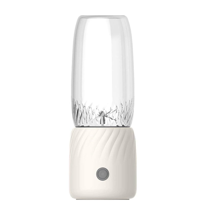 SOLARAE Portable Blenders Rechargeable Mini Juicer, Handheld Mini Personals Electric Juicer for Fruit and Vegetables, USB Rechargeable Mini Juicing Cup for Outdoor Sports Travel (White) - Image 2
