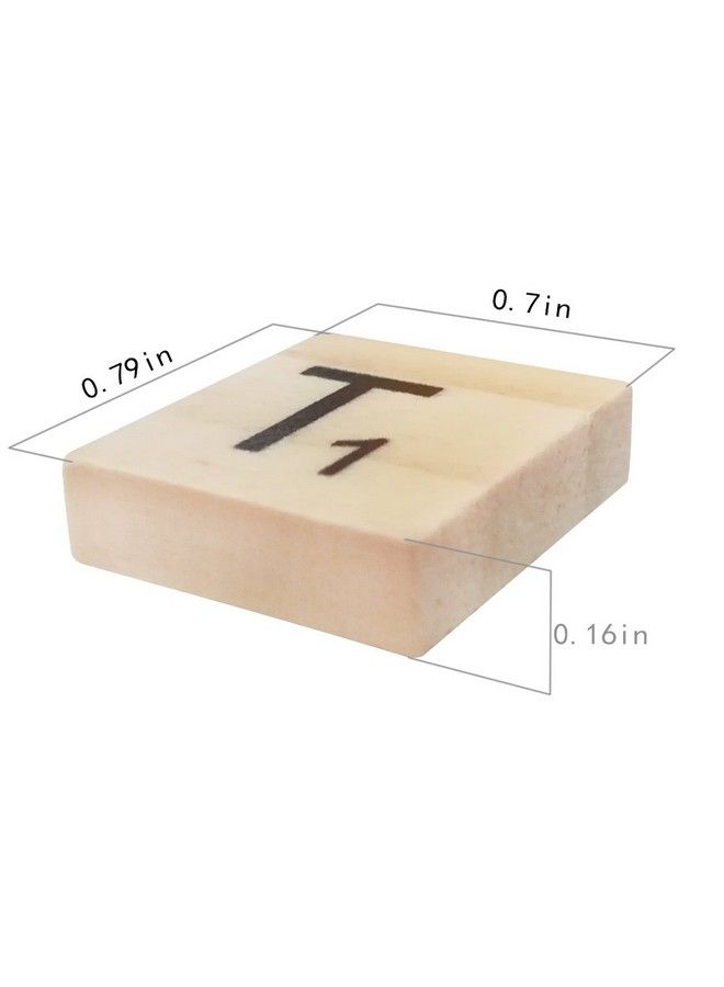 QMET 1000 Scrabble Letters For Crafts Wood Scrabble Tiles Diy Wood Gift Decoration Making Alphabet Coasters And Scrabble Crossword Game - Image 3