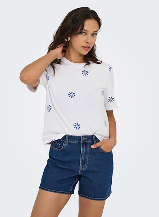 ONLY Onlrita S/S Flower Top Box Jrs - Image 5