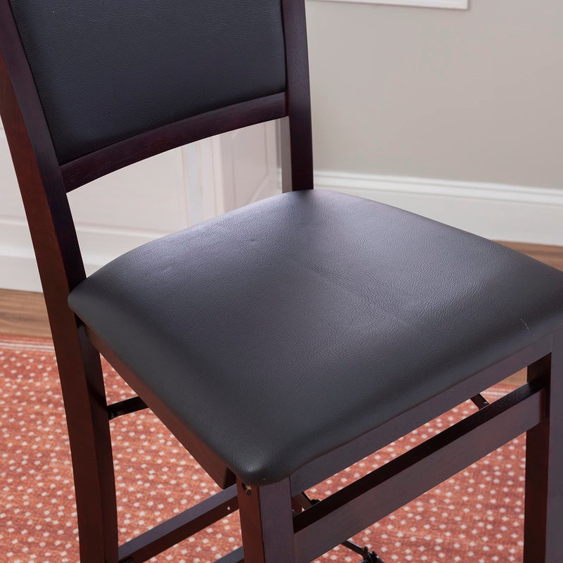 Linon Keira Pad Back Folding Bar Stool - Image 3