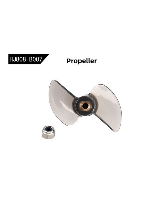 Hongxunjie HJ808 Remote Control Boat Water Toy Competitive Speedboat Nautical Model High-speed Yacht Toy Accessories-Specifications: Propeller Components  - Image 1