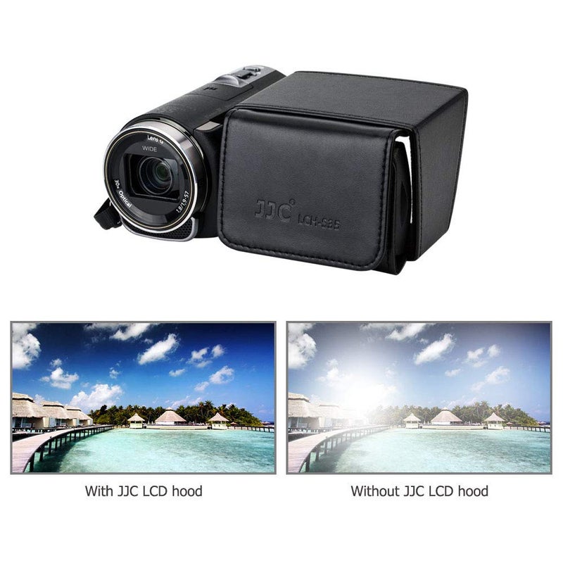 JJC Camcorder 3.5" LCD Screen Hood for Sony FDR-AX700 AX100 PXW-X70 Z150 Z90V FS7 Z280 HXR-NX100 NX200 NX80 Canon VIXIA HF G20 G30 G40 GX10 XA30 XA20 XF400 XF200 Panasonic AG-UX180 AG-DVX200 HC-X1000 - Image 5