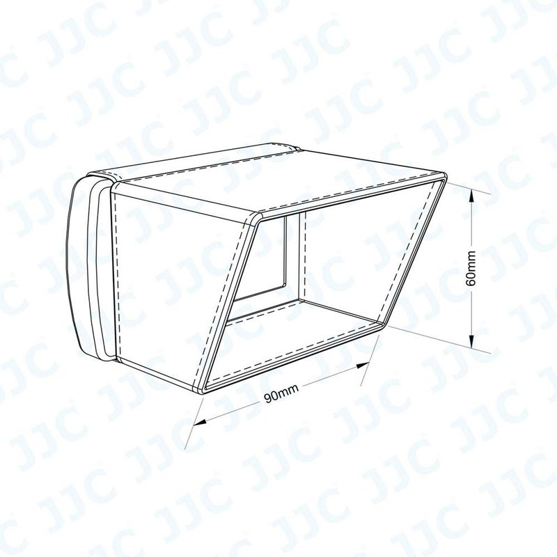 JJC Camcorder 3.5" LCD Screen Hood for Sony FDR-AX700 AX100 PXW-X70 Z150 Z90V FS7 Z280 HXR-NX100 NX200 NX80 Canon VIXIA HF G20 G30 G40 GX10 XA30 XA20 XF400 XF200 Panasonic AG-UX180 AG-DVX200 HC-X1000 - Image 2