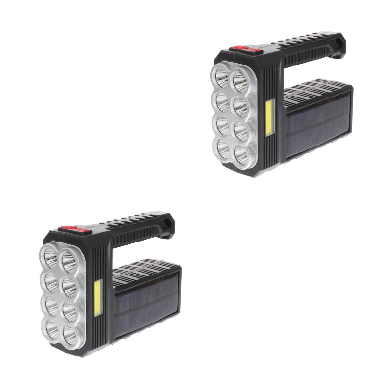 2pcs Solar Handheld Lamp Outdoor Work Light Camping Light Camping - Image 1
