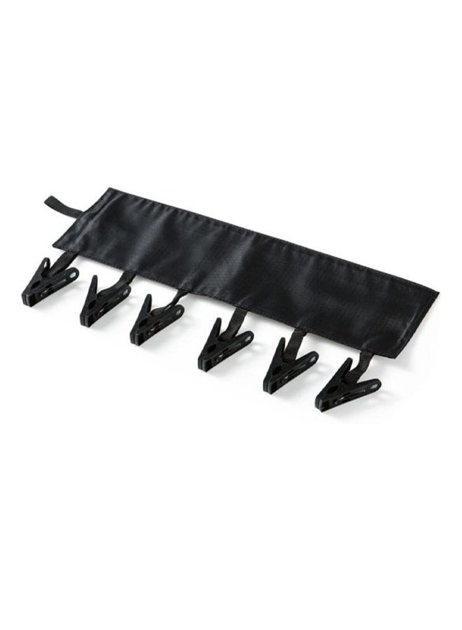 CATANES 2Pieces Multinational Portable Cloth Drying Rack Foldable Bathroom Towel Socks Hanger Clip - Image 5