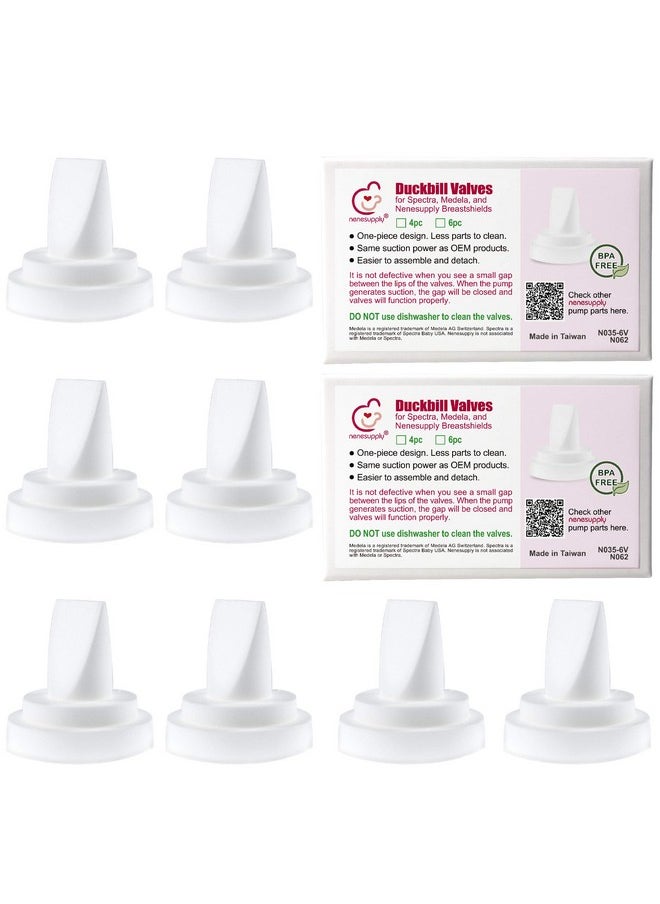 NENESUPPLY 8 Pc Duckbill Valves Compatible With Medela And Spectra Pump Parts Use On Spectra S2 S1 Pump In Style Harmony Symphony Replace Spectra Duckbill Valves And Medela Valve  - Image 1
