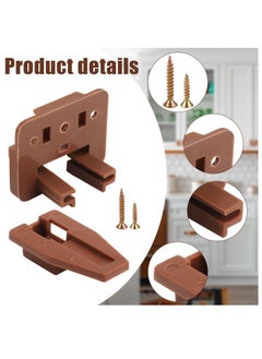 Excefore 5 Pack Drawer Guide Kit, for Kenlin Rite-Trak II Plastic Drawer Slides Track Guide Replacement Furniture Parts for Center Mount Drawer, Dressers and Nightstand Drawer Systems  - Image 4
