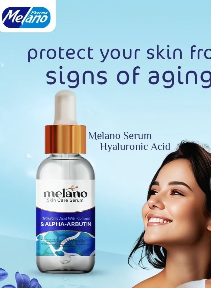 MELANO Serum Hyaluronic Acid With Collagen And Alpha Arbutin 30 ml - Image 2
