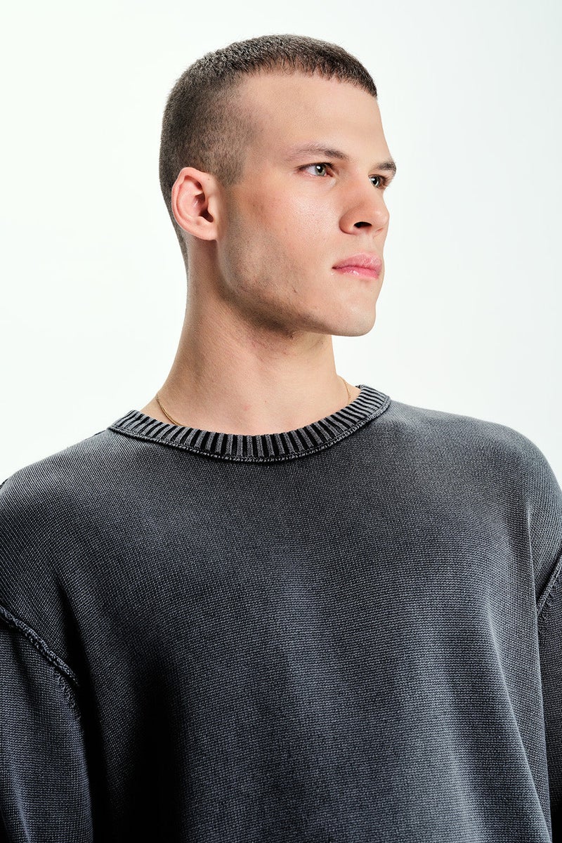 بونكرس كُرنر Charcoalcast Crewneck Sweatshirt For Men's - Image 4