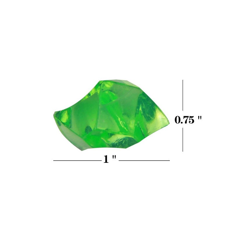 Promote Trader Pack of 250 Gram AcrylicCrystals for Home Decor Plant Stones Decorative Stones for Plant Pot Aquarium Fish Tank Landscaping Vase Fillers Park OrnamentsLight Green - Image 3