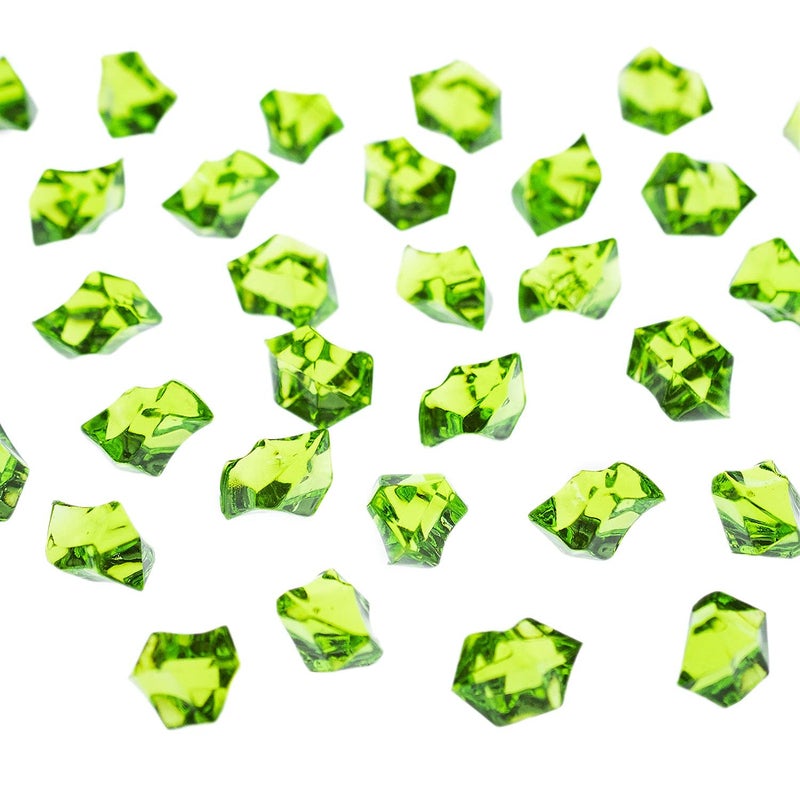 Promote Trader Pack of 250 Gram AcrylicCrystals for Home Decor Plant Stones Decorative Stones for Plant Pot Aquarium Fish Tank Landscaping Vase Fillers Park OrnamentsLight Green - Image 2