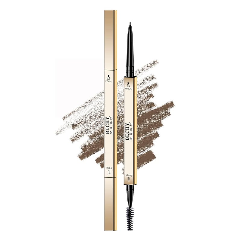 Eyebrow PencilWaterproof LongLasting Microblading Ash Brown Brow PencilNatural Eyebrow Makeup Ultra Slim Defining Eyebrow Pencils