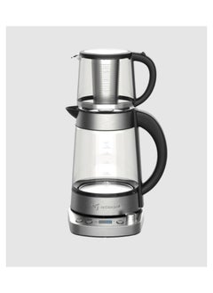 ميباشي Mebashi ME-TM307 Tea Maker, 1.7L Kettle + 1L Tea Pot, Stainless Steel 