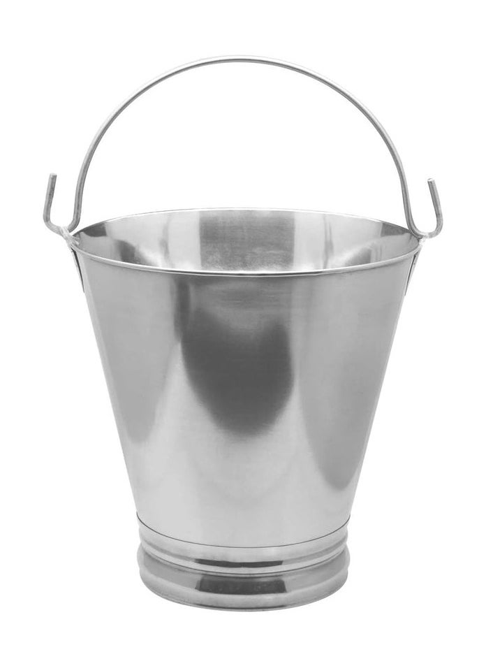 RAJ Raj Steel Bucket SB0001 Water Bucket Storage Container Bathroom Accessories-5Liter  - Image 1