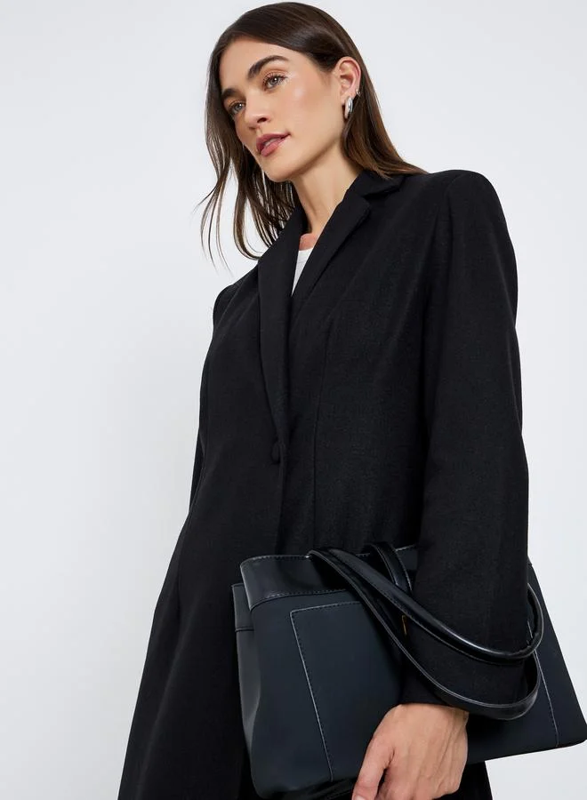 ستايلي معطف بملمس صوف وقصة عادية