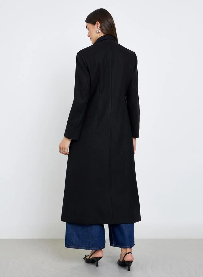 ستايلي معطف بملمس صوف وقصة عادية