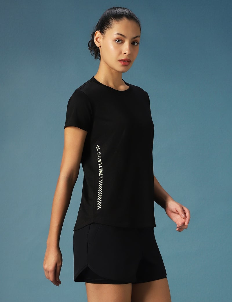 pump'd Women's Regular fit T-Shirt | Quick Dry | Workout Active Gym Wear| Running T-ShirtsQuick Dry Sports Half Sleeve Regular Fit Tshirt Round Crew Neck - Image 1